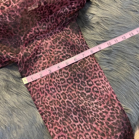 TOPSHOP see through leopard shirt - Picture 13 of 16